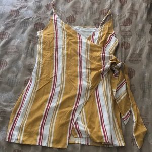 Forever 21 red and Mustard colored rap dress